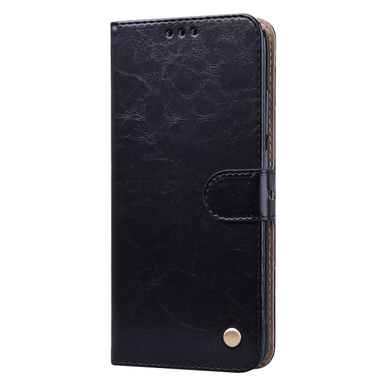 For Xiaomi Redmi Note 8 Business Style Oil Wax Texture Horizontal Flip Leather Case, with Holder & Card Slots & Wallet