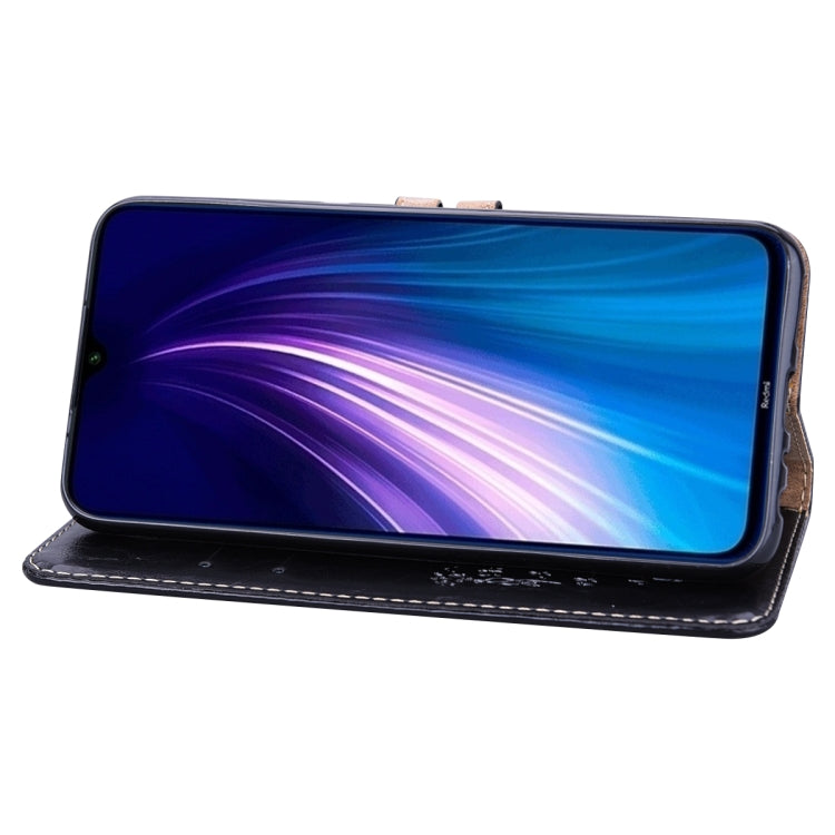 For Xiaomi Redmi Note 8 Business Style Oil Wax Texture Horizontal Flip Leather Case, with Holder & Card Slots & Wallet