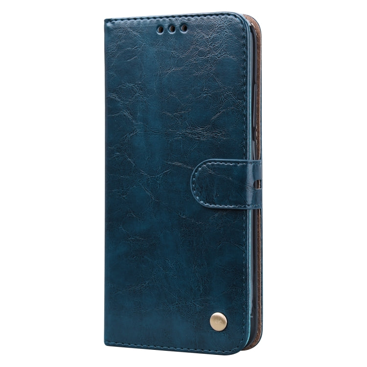 For Xiaomi Redmi Note 8 Business Style Oil Wax Texture Horizontal Flip Leather Case, with Holder & Card Slots & Wallet