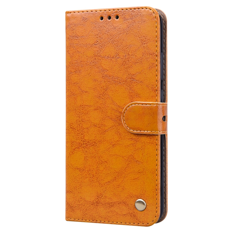 For Xiaomi Redmi Note 8 Business Style Oil Wax Texture Horizontal Flip Leather Case, with Holder & Card Slots & Wallet