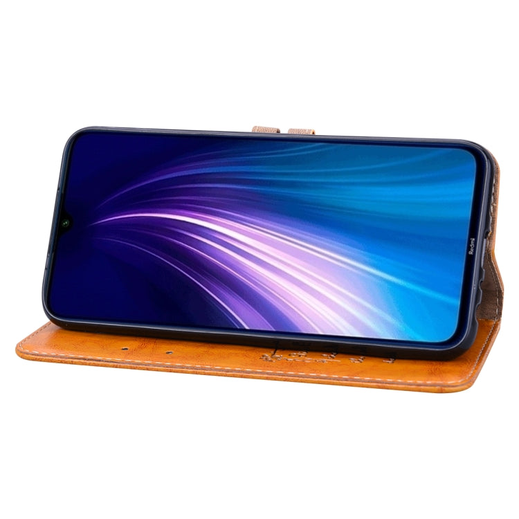 For Xiaomi Redmi Note 8 Business Style Oil Wax Texture Horizontal Flip Leather Case, with Holder & Card Slots & Wallet