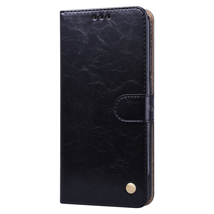 For Xiaomi Redmi Note 8 Pro Business Style Oil Wax Texture Horizontal Flip Leather Case, with Holder & Card Slots & Wallet