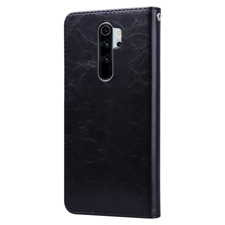 For Xiaomi Redmi Note 8 Pro Business Style Oil Wax Texture Horizontal Flip Leather Case, with Holder & Card Slots & Wallet