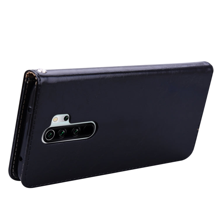 For Xiaomi Redmi Note 8 Pro Business Style Oil Wax Texture Horizontal Flip Leather Case, with Holder & Card Slots & Wallet