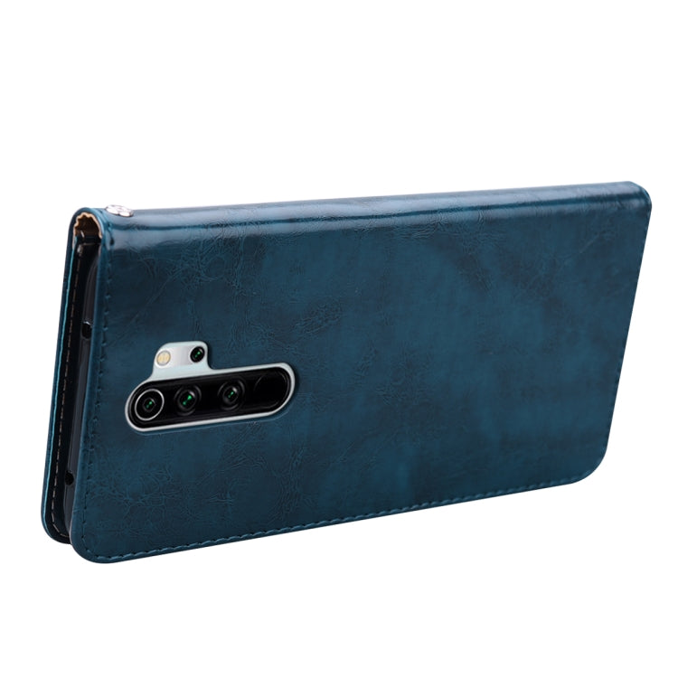For Xiaomi Redmi Note 8 Pro Business Style Oil Wax Texture Horizontal Flip Leather Case, with Holder & Card Slots & Wallet