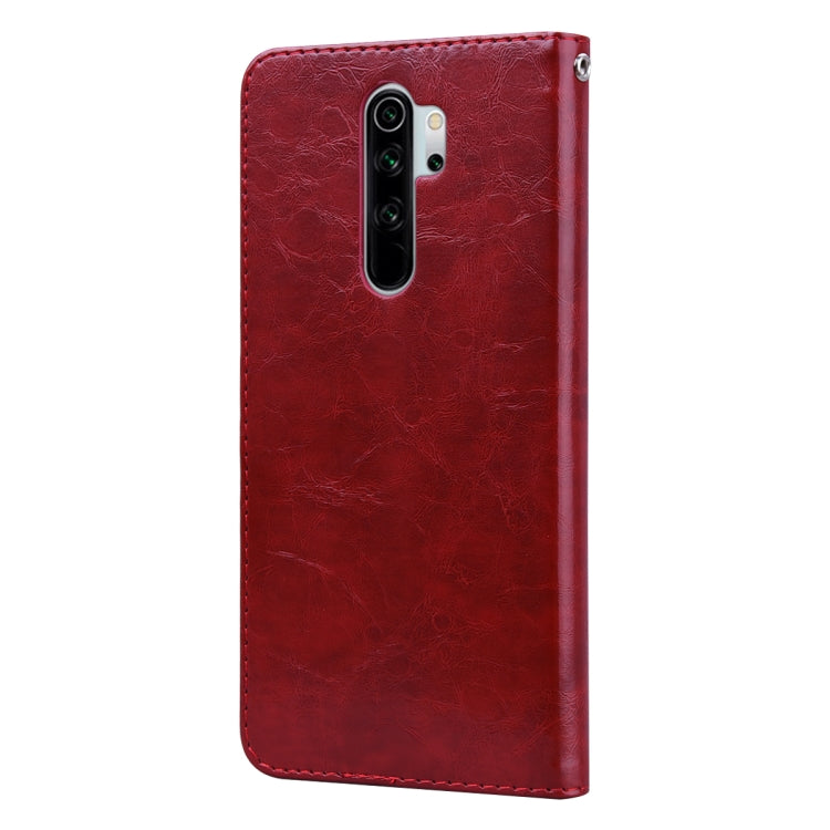 For Xiaomi Redmi Note 8 Pro Business Style Oil Wax Texture Horizontal Flip Leather Case, with Holder & Card Slots & Wallet