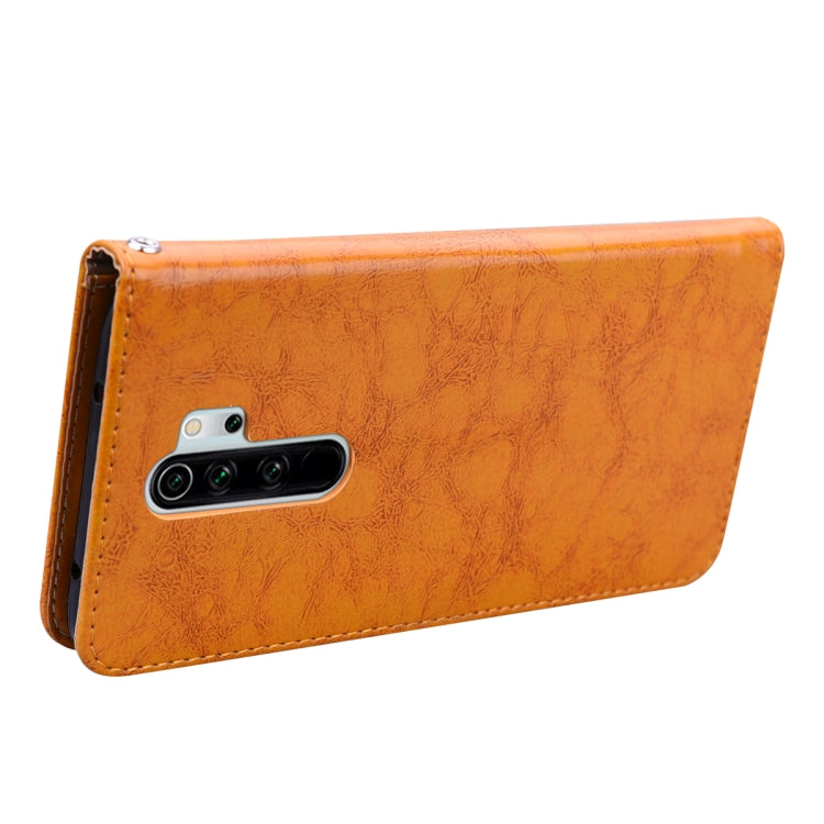 For Xiaomi Redmi Note 8 Pro Business Style Oil Wax Texture Horizontal Flip Leather Case, with Holder & Card Slots & Wallet