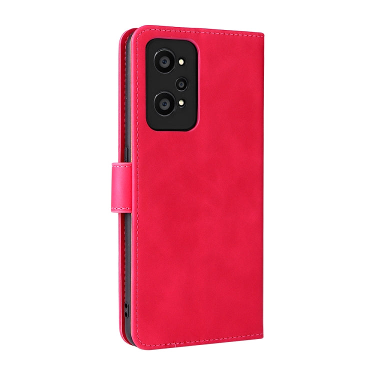 For OPPO Realme GT Neo2 Solid Color Skin Feel Magnetic Buckle Horizontal Flip Calf Texture PU Phone Case