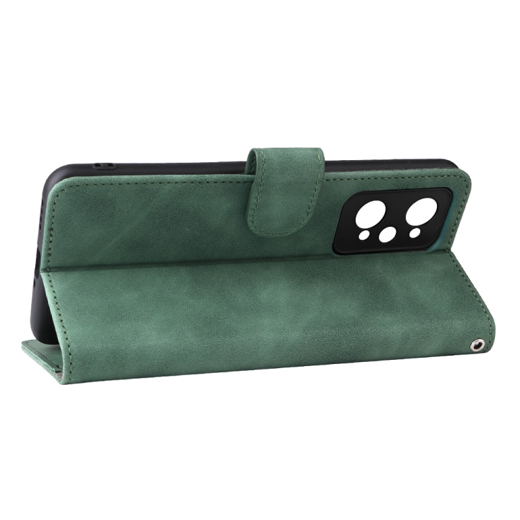 For OPPO Realme GT Neo2 Solid Color Skin Feel Magnetic Buckle Horizontal Flip Calf Texture PU Phone Case