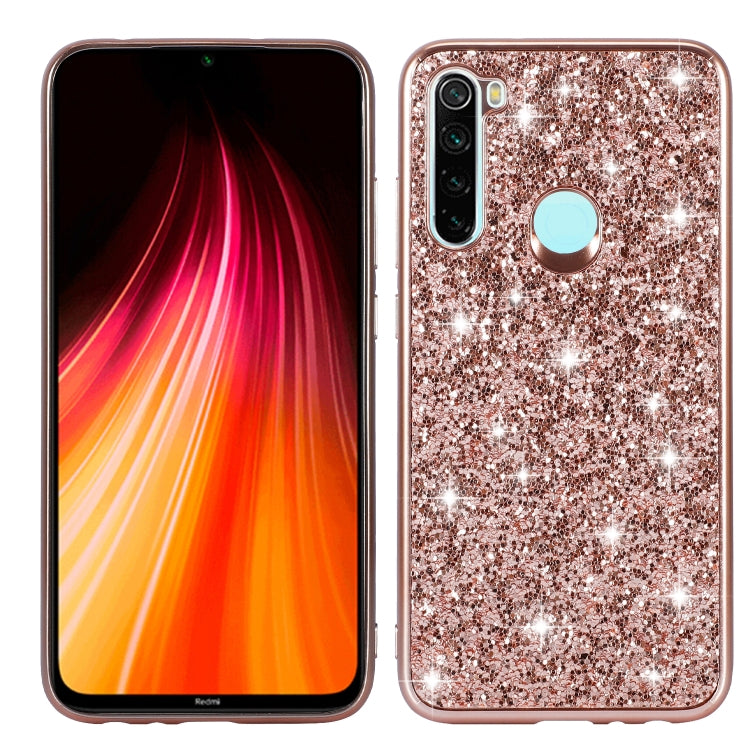 For Xiaomi Redmi Note 8 Glittery Powder Shockproof TPU Case