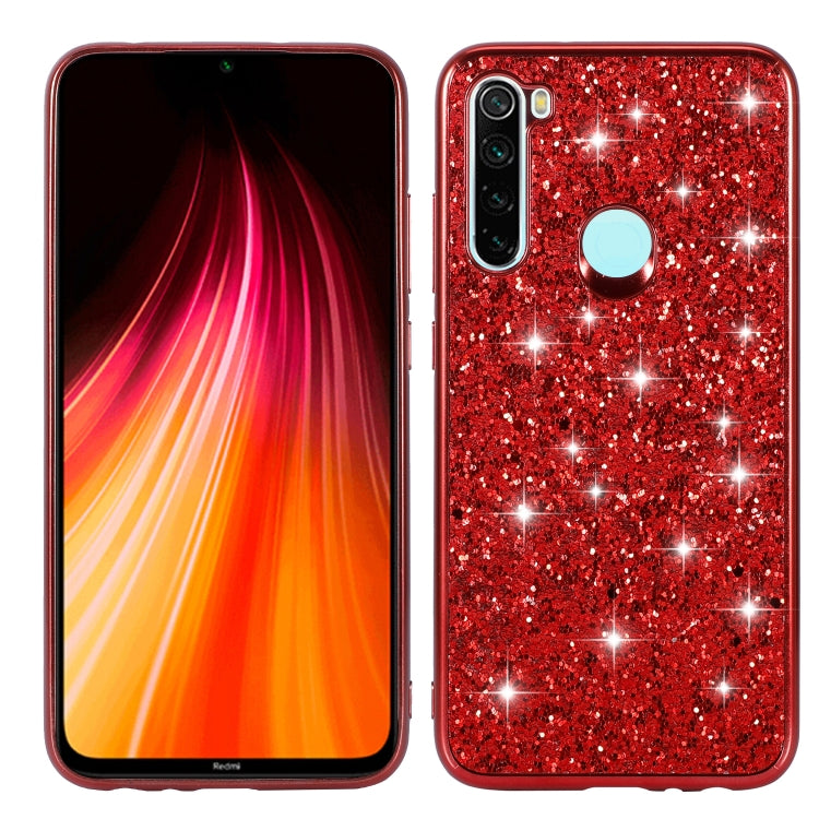 For Xiaomi Redmi Note 8 Glittery Powder Shockproof TPU Case
