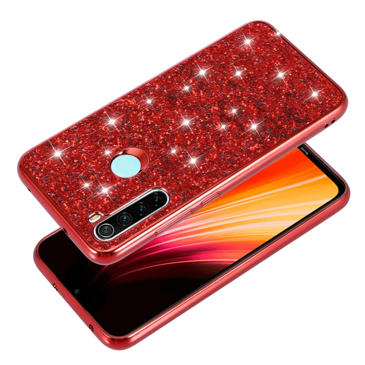 For Xiaomi Redmi Note 8 Glittery Powder Shockproof TPU Case