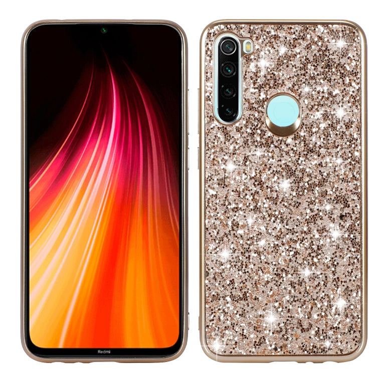 For Xiaomi Redmi Note 8 Glittery Powder Shockproof TPU Case