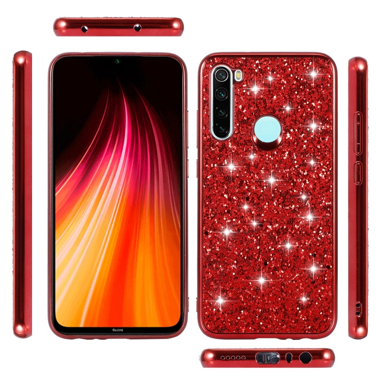 For Xiaomi Redmi Note 8 Glittery Powder Shockproof TPU Case