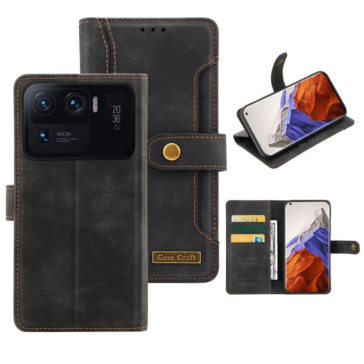 For Xiaomi Mi 11 Ultra Copper Buckle Horizontal Flip Leather Phone Case with Holder & Card Slots & Wallet