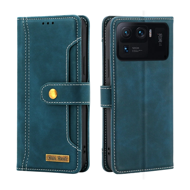 For Xiaomi Mi 11 Ultra Copper Buckle Horizontal Flip Leather Phone Case with Holder & Card Slots & Wallet