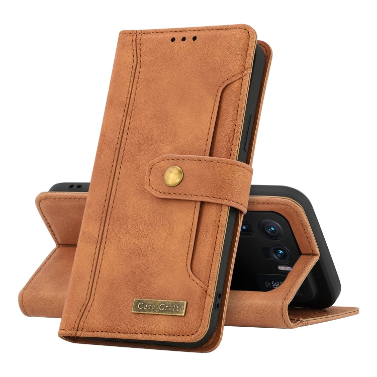 For Xiaomi Mi 11 Ultra Copper Buckle Horizontal Flip Leather Phone Case with Holder & Card Slots & Wallet