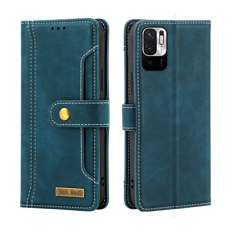 For Xiaomi Redmi Note 10 5G / Poco M3 Pro / Redmi Note 10T Copper Buckle Flip Leather Phone Case