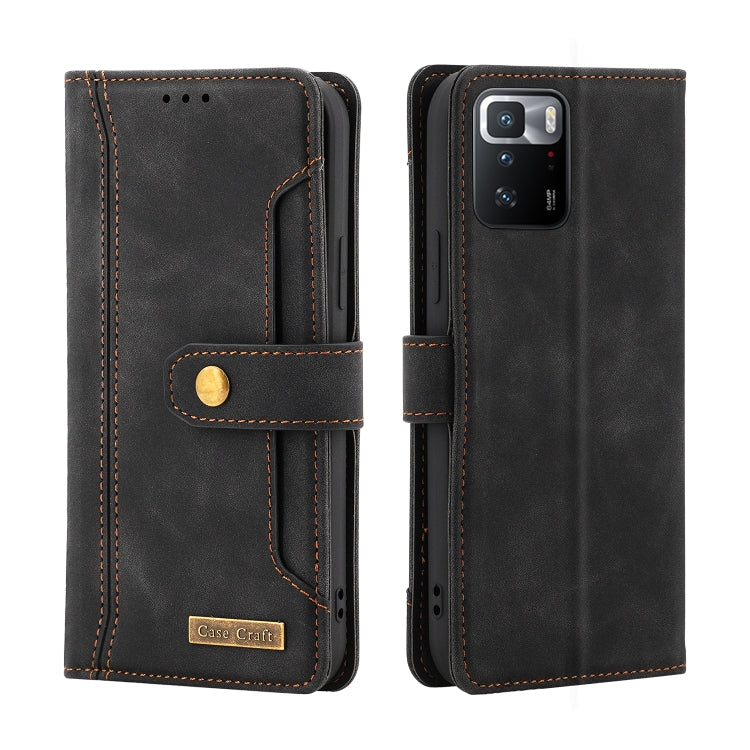 For Xiaomi Redmi Note 10 Pro 5G / Poco X3 GT Copper Buckle Flip Leather Phone Case