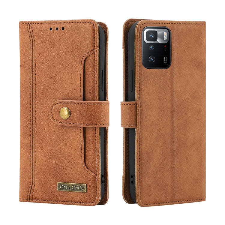 For Xiaomi Redmi Note 10 Pro 5G / Poco X3 GT Copper Buckle Flip Leather Phone Case