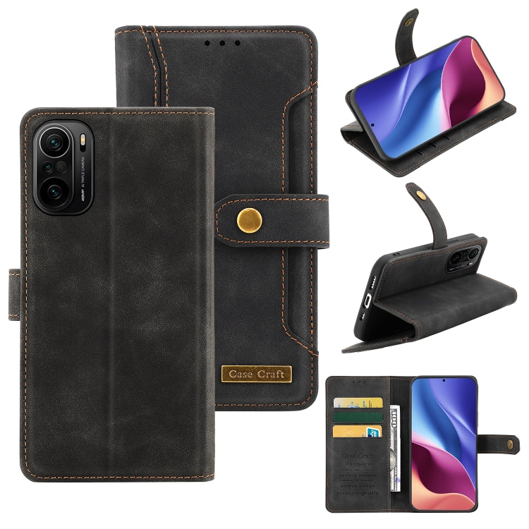 For Xiaomi Redmi K40 Pro+ Copper Buckle Horizontal Flip Leather Phone Case with Holder & Card Slots & Wallet