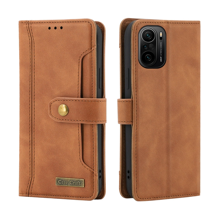 For Xiaomi Redmi K40 Pro+ Copper Buckle Horizontal Flip Leather Phone Case with Holder & Card Slots & Wallet
