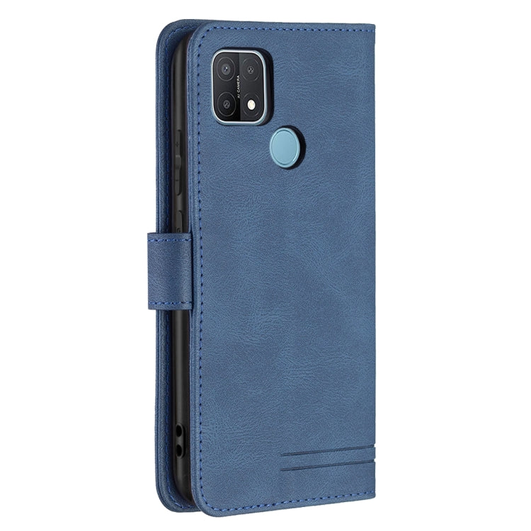 For OPPO A15 Magnetic Clasp RFID Blocking Anti-Theft Leather Case with Holder & Card Slots & Wallet