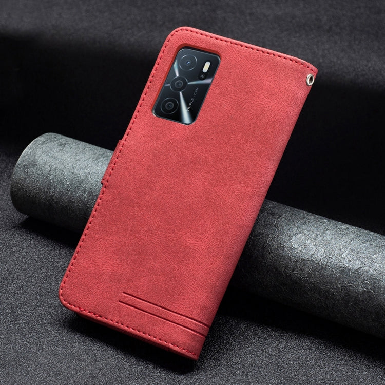 For OPPO A16/ A16s/ A54s/ A55 5G/ A53s 5G Magnetic Clasp RFID Blocking Anti-Theft Leather Case with Holder & Card Slots & Wallet