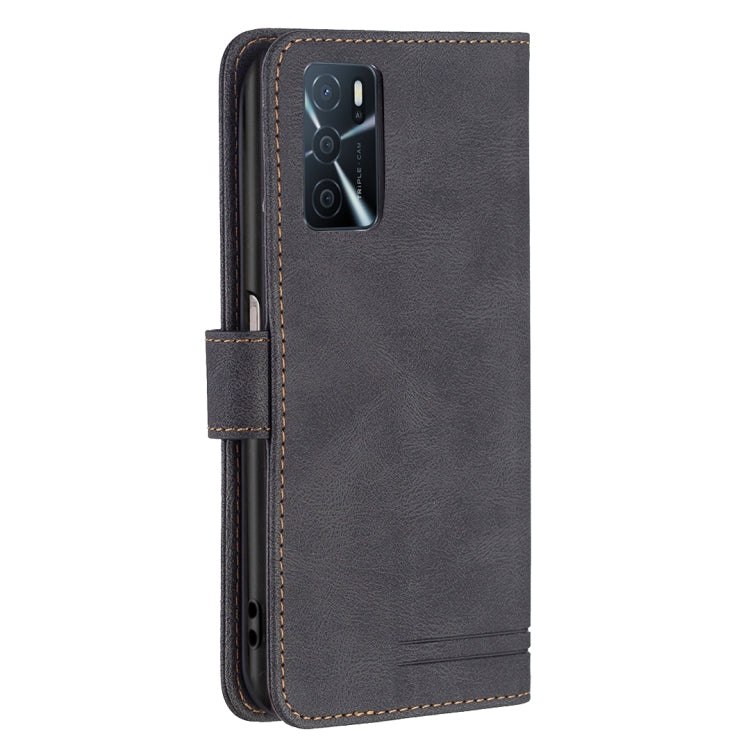 For OPPO A16/ A16s/ A54s/ A55 5G/ A53s 5G Magnetic Clasp RFID Blocking Anti-Theft Leather Case with Holder & Card Slots & Wallet