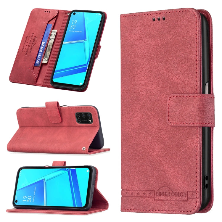 For OPPO A72 / A52 / A92 Magnetic Clasp RFID Blocking Anti-Theft Leather Case with Holder & Card Slots & Wallet