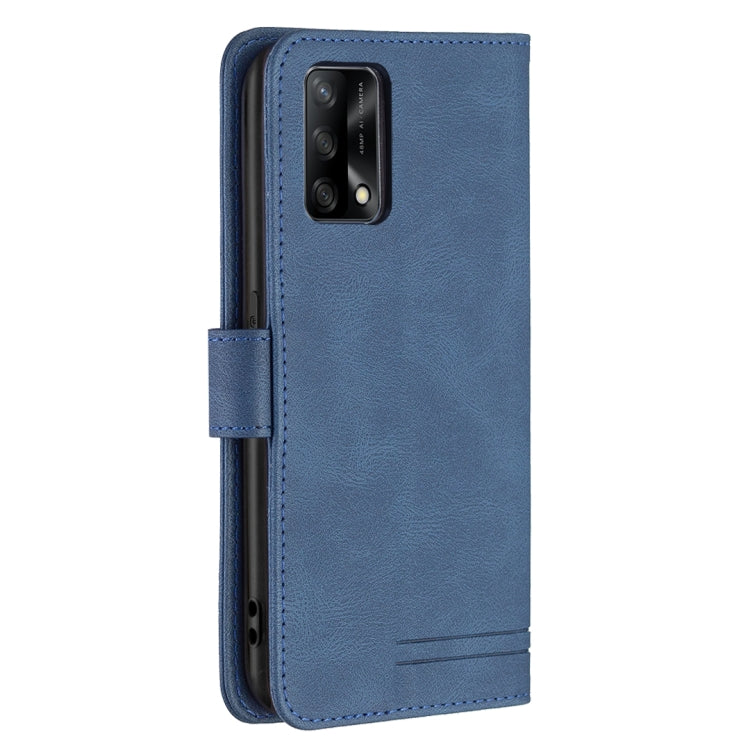 For OPPO A74 4G / F19 4G Magnetic Clasp RFID Blocking Anti-Theft Leather Case with Holder & Card Slots & Wallet