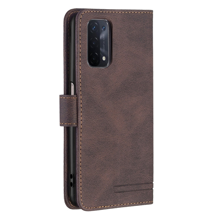 For OPPO A74 5G / A93 5G / A54 5G Magnetic Clasp RFID Blocking Anti-Theft Leather Case with Holder & Card Slots & Wallet