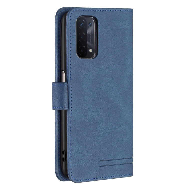 For OPPO A74 5G / A93 5G / A54 5G Magnetic Clasp RFID Blocking Anti-Theft Leather Case with Holder & Card Slots & Wallet