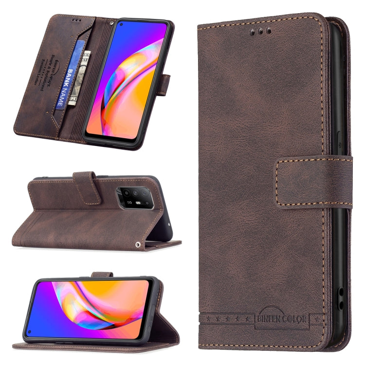 For OPPO A94 5G/ F19 Pro Plus/ Reno5 Z 5G Magnetic Clasp RFID Blocking Anti-Theft Leather Case with Holder & Card Slots & Wallet