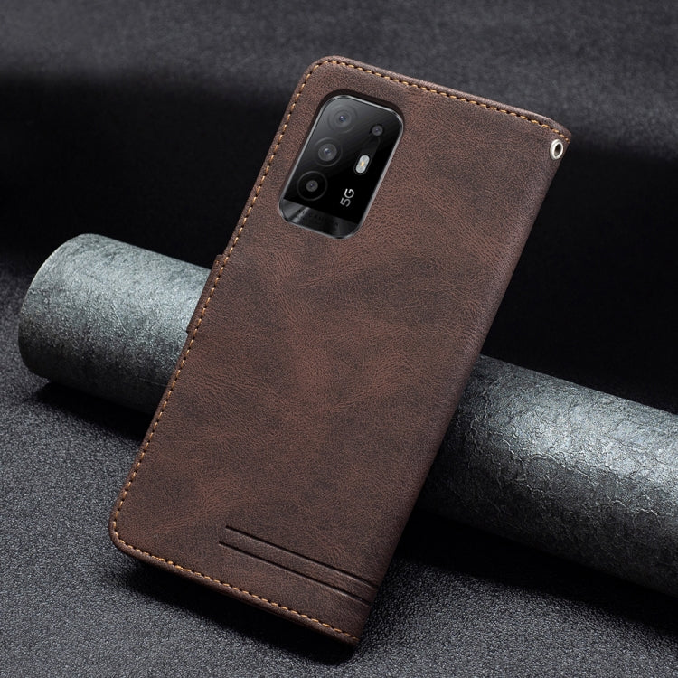 For OPPO A94 5G/ F19 Pro Plus/ Reno5 Z 5G Magnetic Clasp RFID Blocking Anti-Theft Leather Case with Holder & Card Slots & Wallet