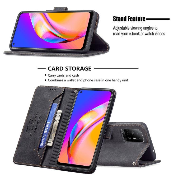 For OPPO A94 5G/ F19 Pro Plus/ Reno5 Z 5G Magnetic Clasp RFID Blocking Anti-Theft Leather Case with Holder & Card Slots & Wallet