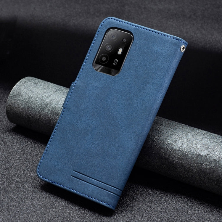 For OPPO A94 5G/ F19 Pro Plus/ Reno5 Z 5G Magnetic Clasp RFID Blocking Anti-Theft Leather Case with Holder & Card Slots & Wallet
