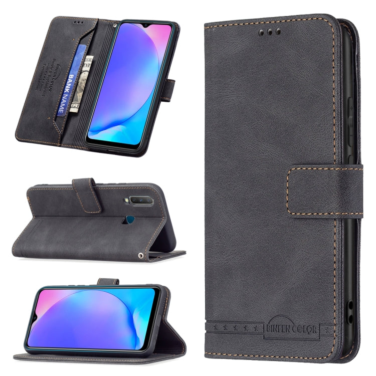 For vivo Y11 / Y15 / Y12 / Y17 Magnetic Clasp RFID Blocking Anti-Theft Leather Case with Holder & Card Slots & Wallet