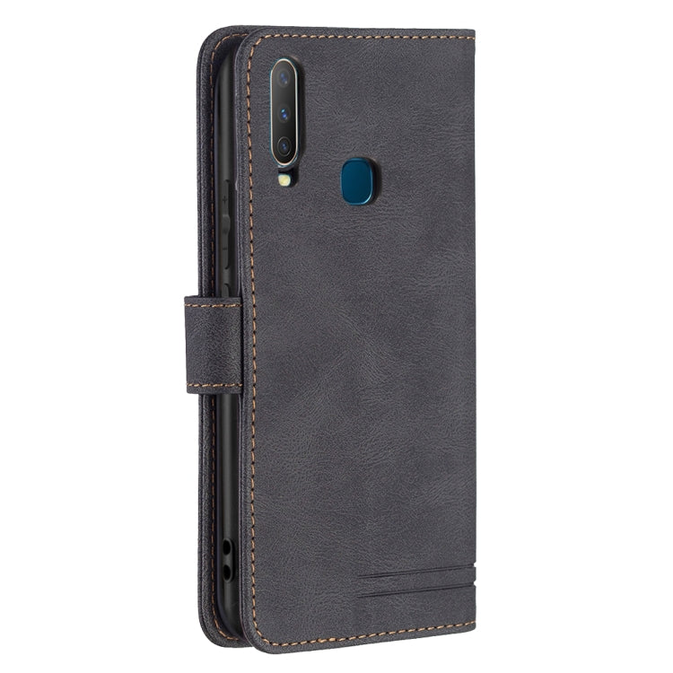 For vivo Y11 / Y15 / Y12 / Y17 Magnetic Clasp RFID Blocking Anti-Theft Leather Case with Holder & Card Slots & Wallet
