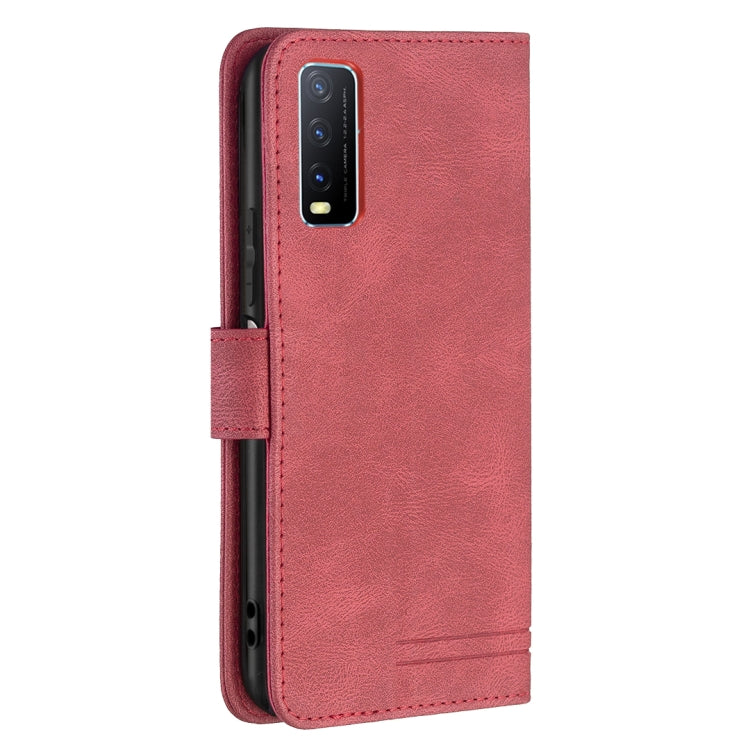 For vivo Y20 Magnetic Clasp RFID Blocking Anti-Theft Leather Case with Holder & Card Slots & Wallet
