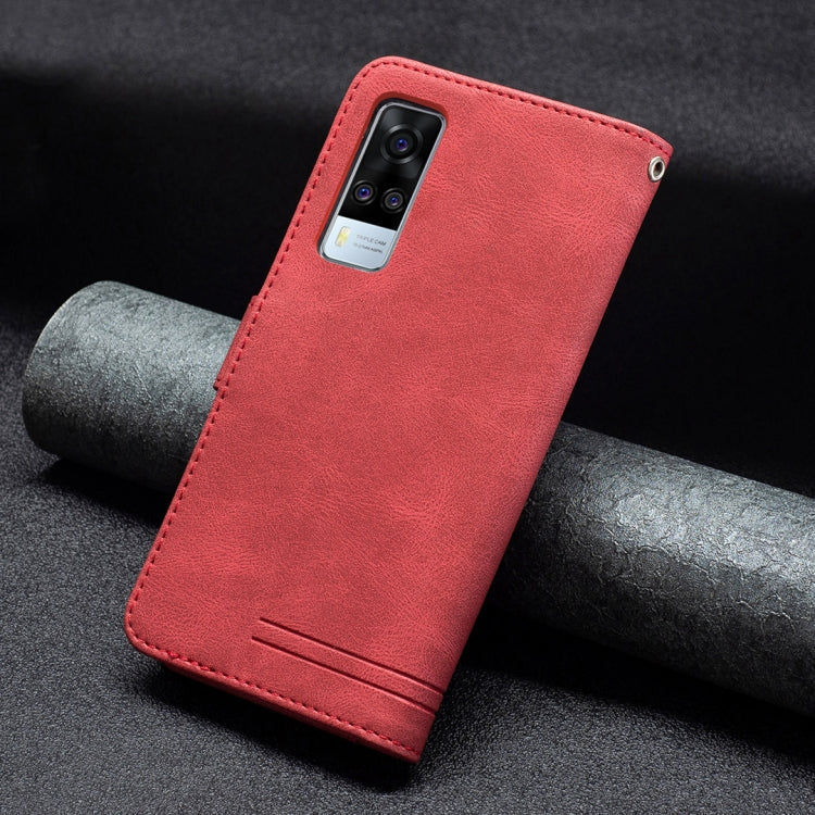 For vivo Y51 2020 / Y51a / Y51s Magnetic Clasp RFID Blocking Anti-Theft Leather Case with Holder & Card Slots & Wallet