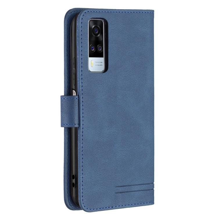 For vivo Y51 2020 / Y51a / Y51s Magnetic Clasp RFID Blocking Anti-Theft Leather Case with Holder & Card Slots & Wallet