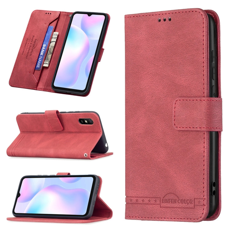 For Xiaomi Redmi 9A Magnetic Clasp RFID Blocking Anti-Theft Leather Case with Holder & Card Slots & Wallet