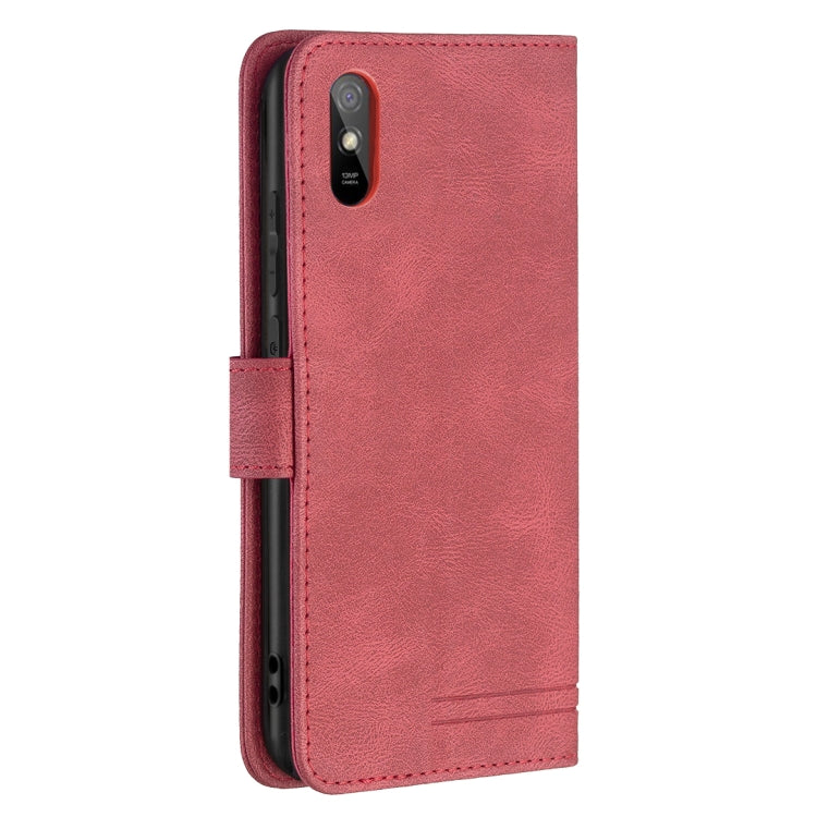 For Xiaomi Redmi 9A Magnetic Clasp RFID Blocking Anti-Theft Leather Case with Holder & Card Slots & Wallet