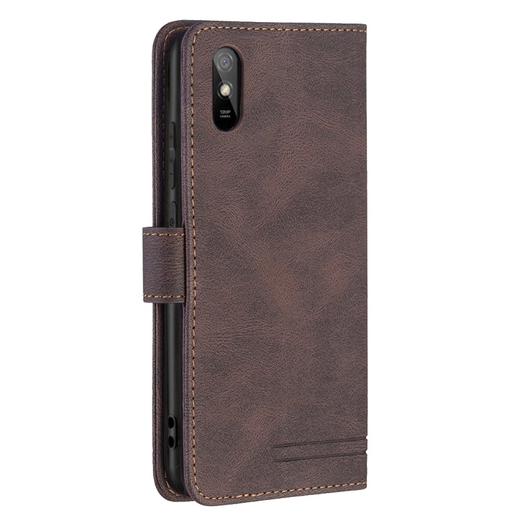 For Xiaomi Redmi 9A Magnetic Clasp RFID Blocking Anti-Theft Leather Case with Holder & Card Slots & Wallet