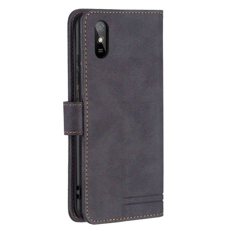 For Xiaomi Redmi 9A Magnetic Clasp RFID Blocking Anti-Theft Leather Case with Holder & Card Slots & Wallet