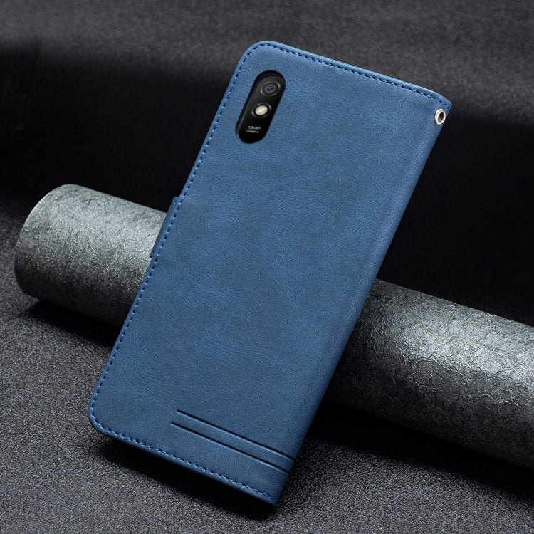 For Xiaomi Redmi 9A Magnetic Clasp RFID Blocking Anti-Theft Leather Case with Holder & Card Slots & Wallet