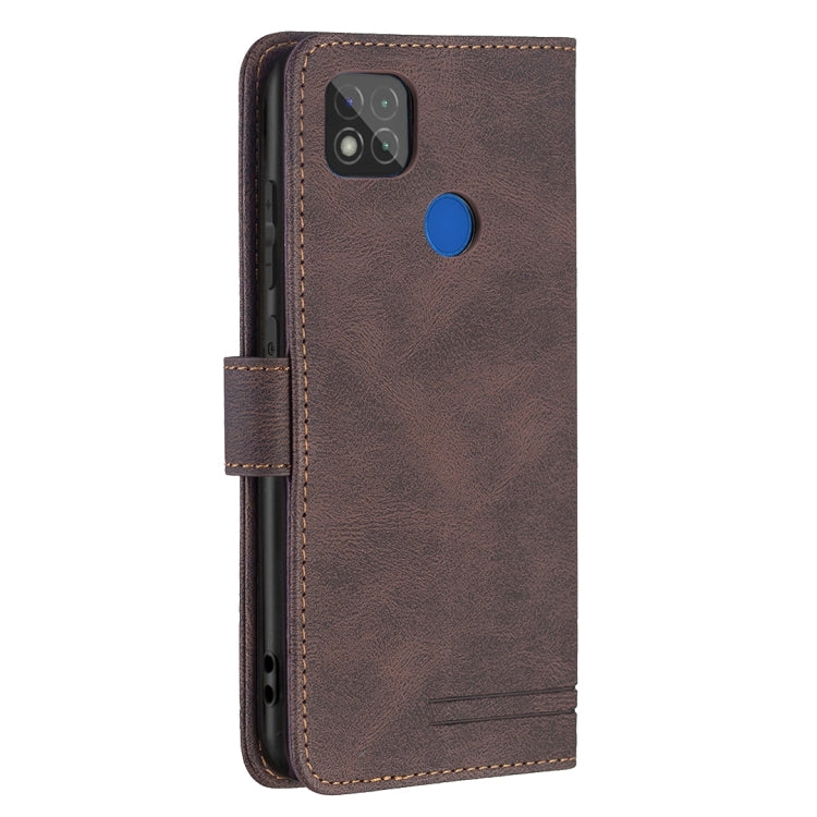 For Xiaomi Redmi 9C Magnetic Clasp RFID Blocking Anti-Theft Leather Case with Holder & Card Slots & Wallet