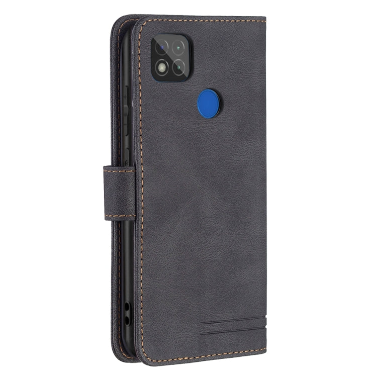 For Xiaomi Redmi 9C Magnetic Clasp RFID Blocking Anti-Theft Leather Case with Holder & Card Slots & Wallet