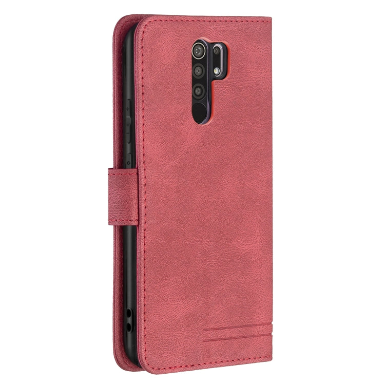 For Xiaomi Redmi 9 Magnetic Clasp RFID Blocking Anti-Theft Leather Case with Holder & Card Slots & Wallet